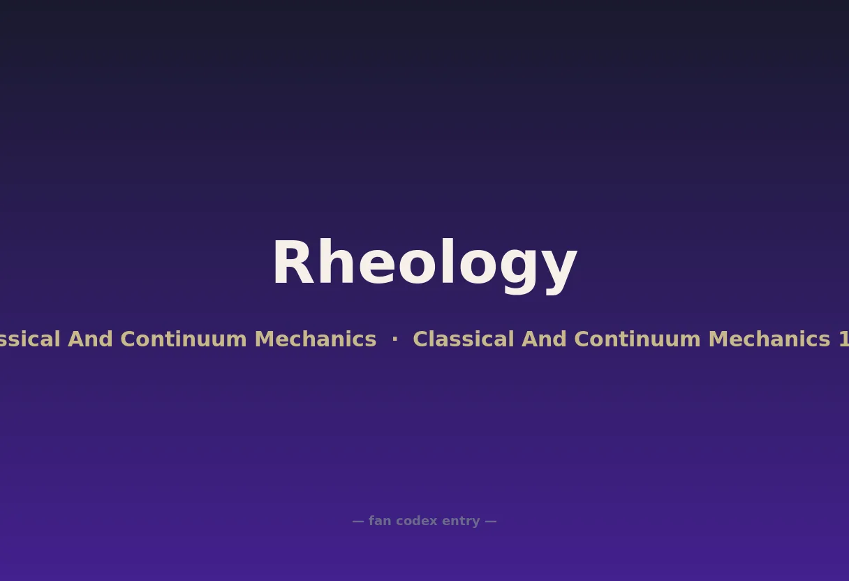 Rheology