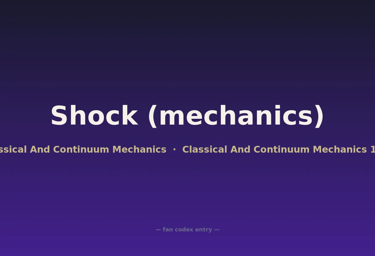 Shock (mechanics)