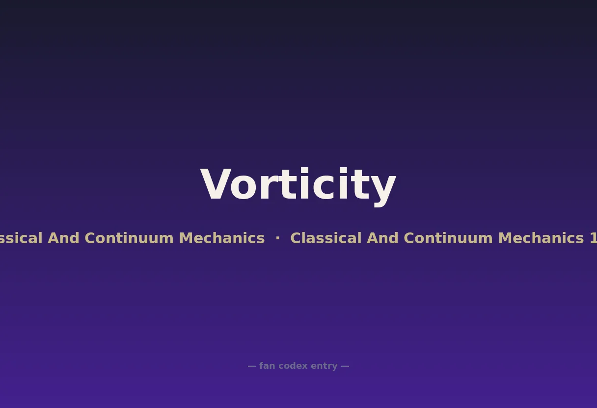 Vorticity